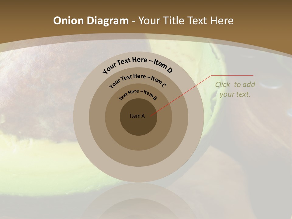 Half An Avocado PowerPoint Template