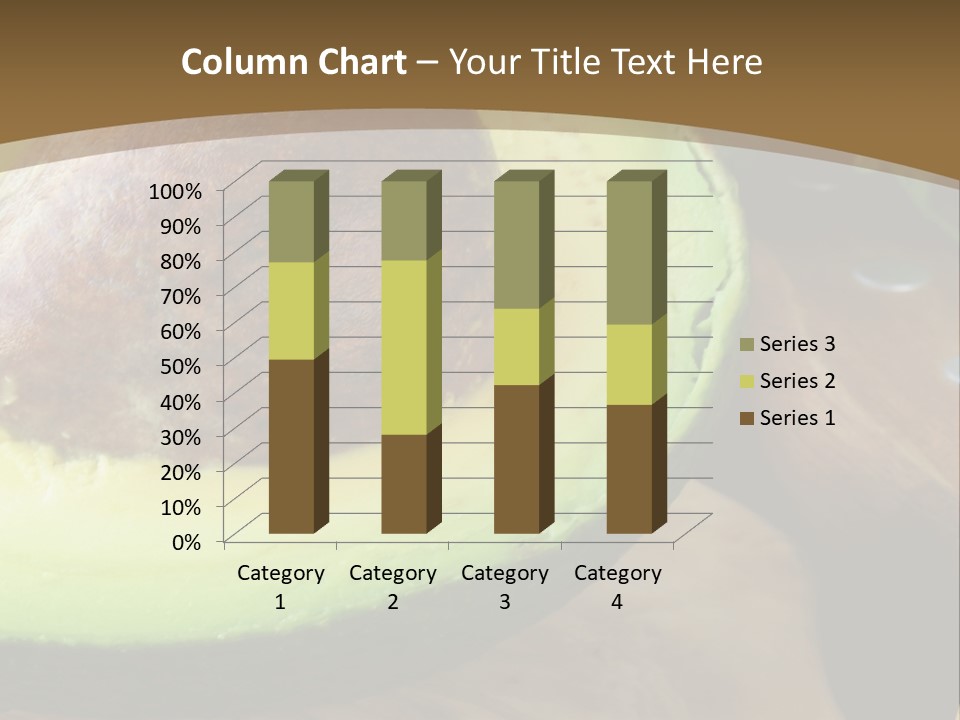 Half An Avocado PowerPoint Template