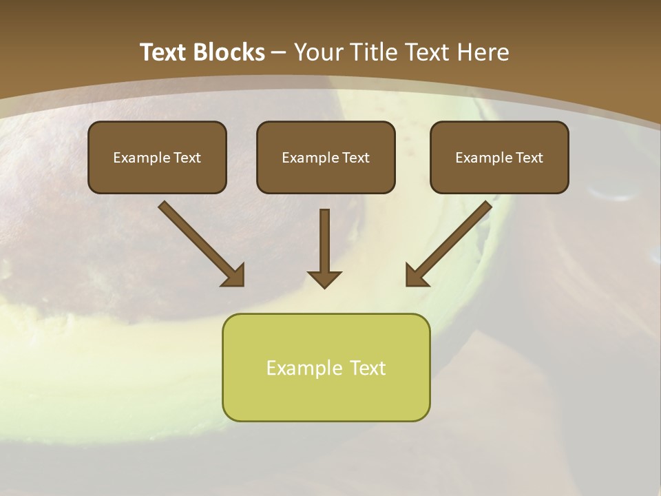 Half An Avocado PowerPoint Template
