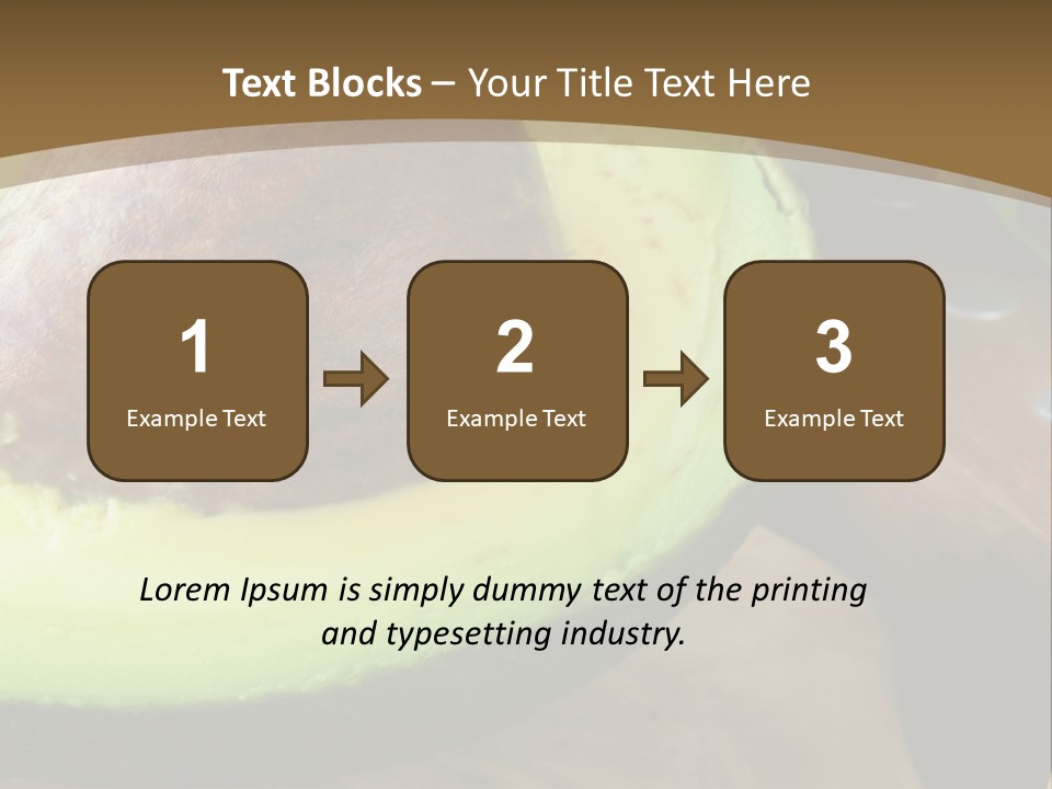 Half An Avocado PowerPoint Template
