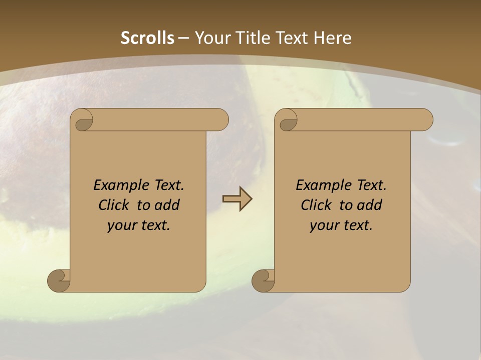 Half An Avocado PowerPoint Template