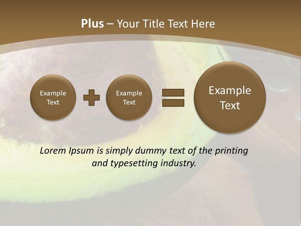 Half An Avocado PowerPoint Template