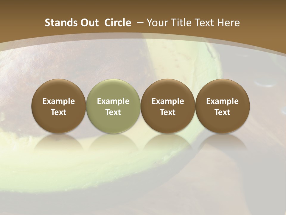 Half An Avocado PowerPoint Template