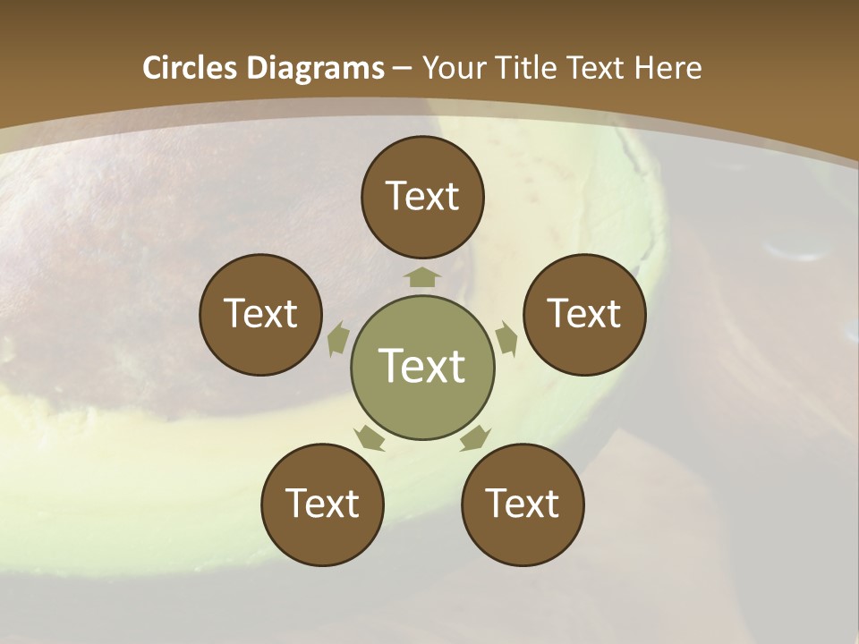 Half An Avocado PowerPoint Template