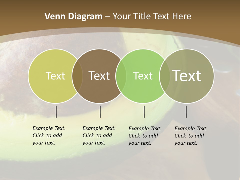 Half An Avocado PowerPoint Template