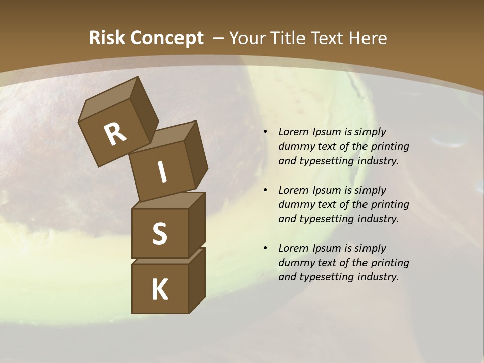 Half An Avocado PowerPoint Template