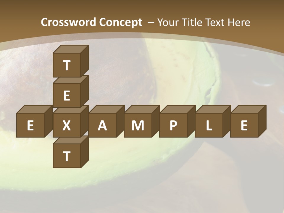 Half An Avocado PowerPoint Template