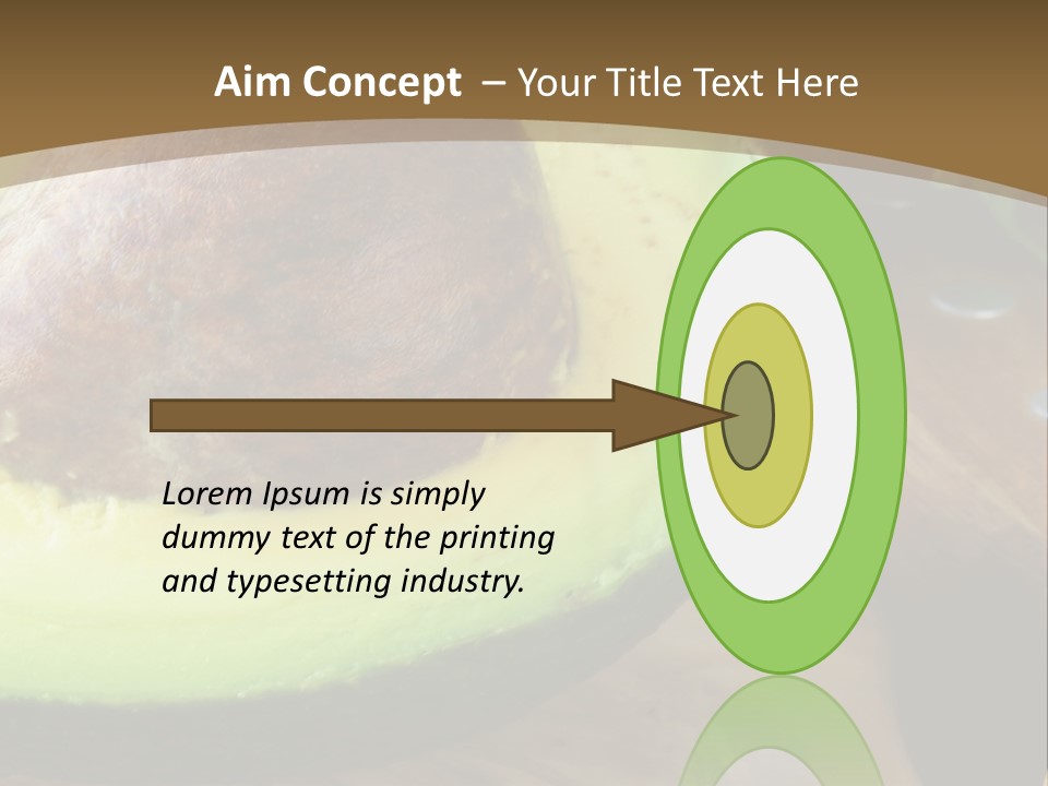 Half An Avocado PowerPoint Template