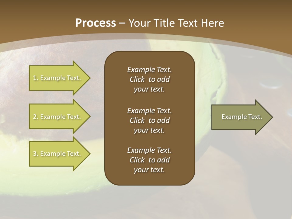 Half An Avocado PowerPoint Template