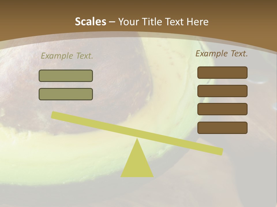 Half An Avocado PowerPoint Template