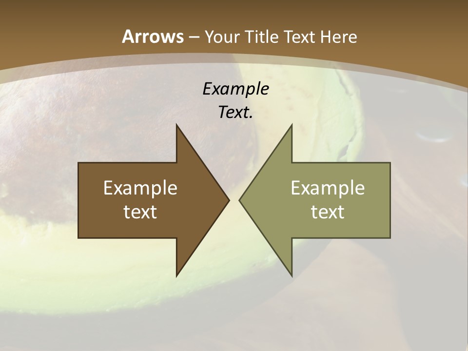 Half An Avocado PowerPoint Template
