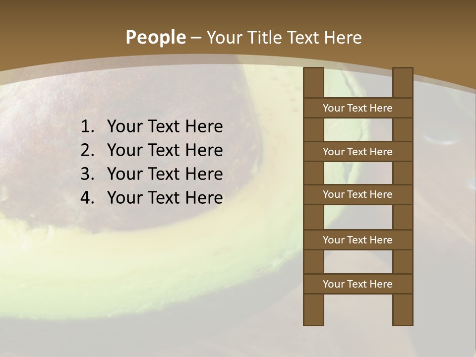 Half An Avocado PowerPoint Template