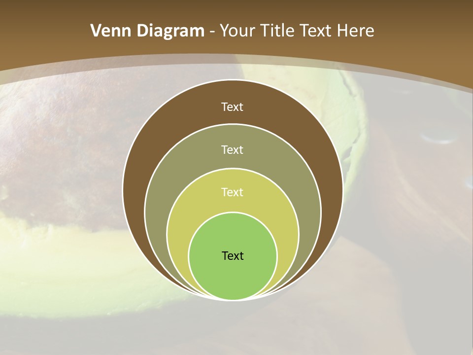 Half An Avocado PowerPoint Template