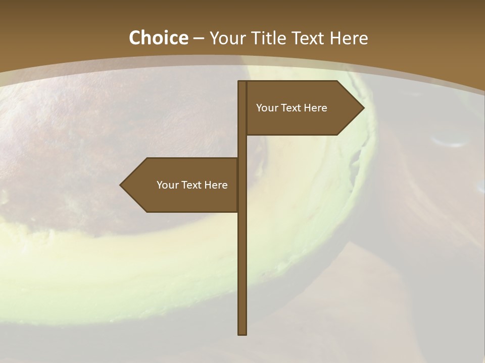 Half An Avocado PowerPoint Template