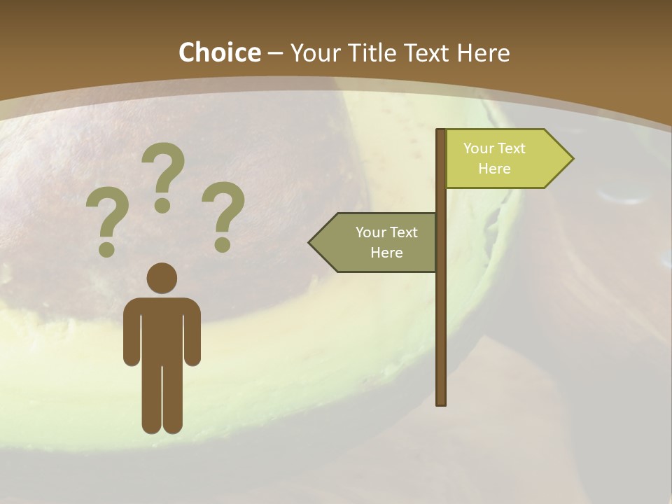Half An Avocado PowerPoint Template