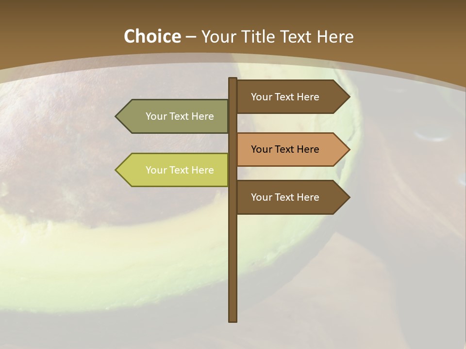 Half An Avocado PowerPoint Template