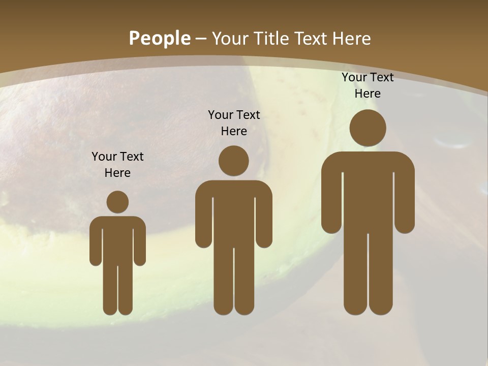 Half An Avocado PowerPoint Template