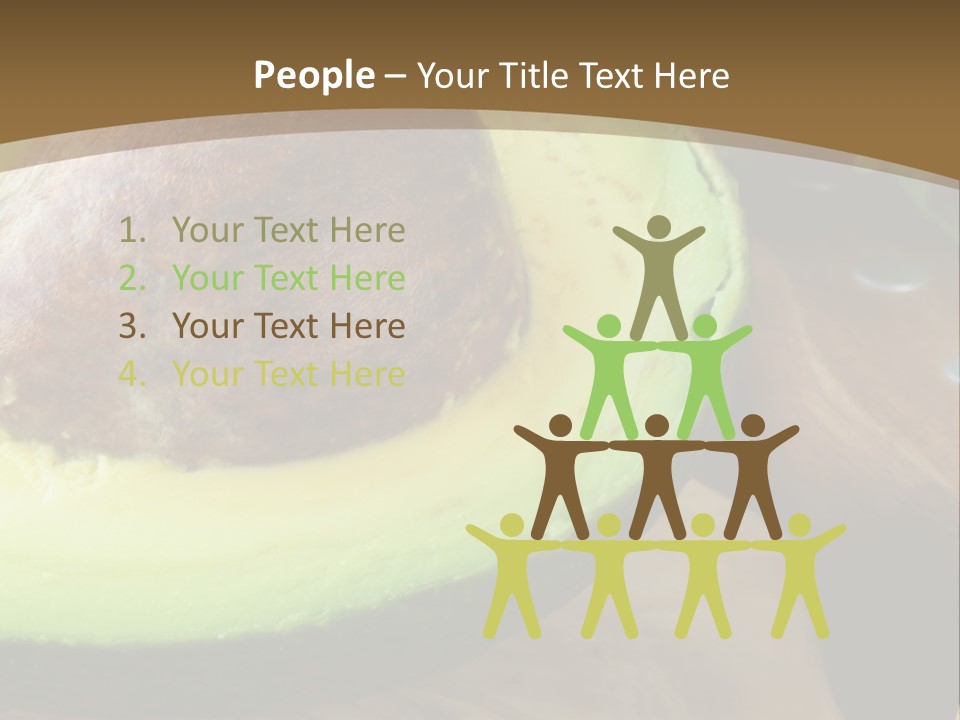 Half An Avocado PowerPoint Template