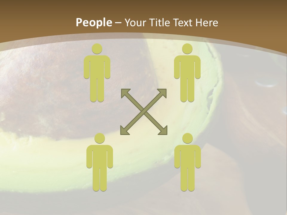 Half An Avocado PowerPoint Template