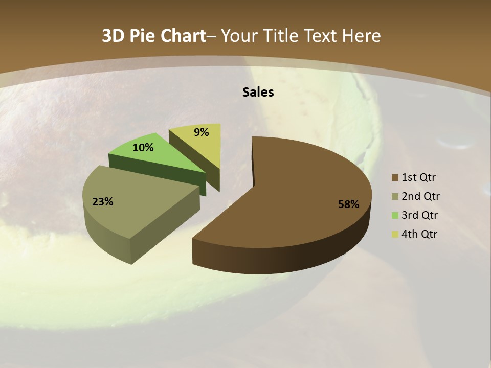 Half An Avocado PowerPoint Template