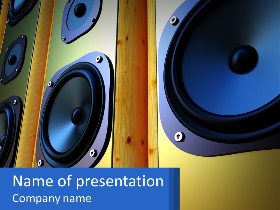 Speaker Systems PowerPoint Template