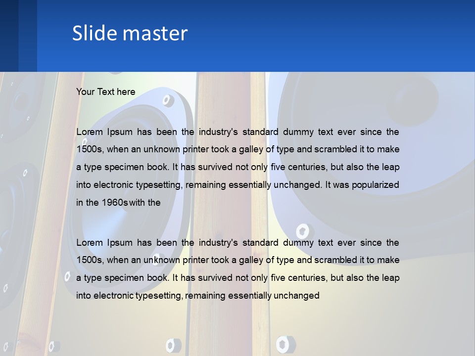 Speaker Systems PowerPoint Template