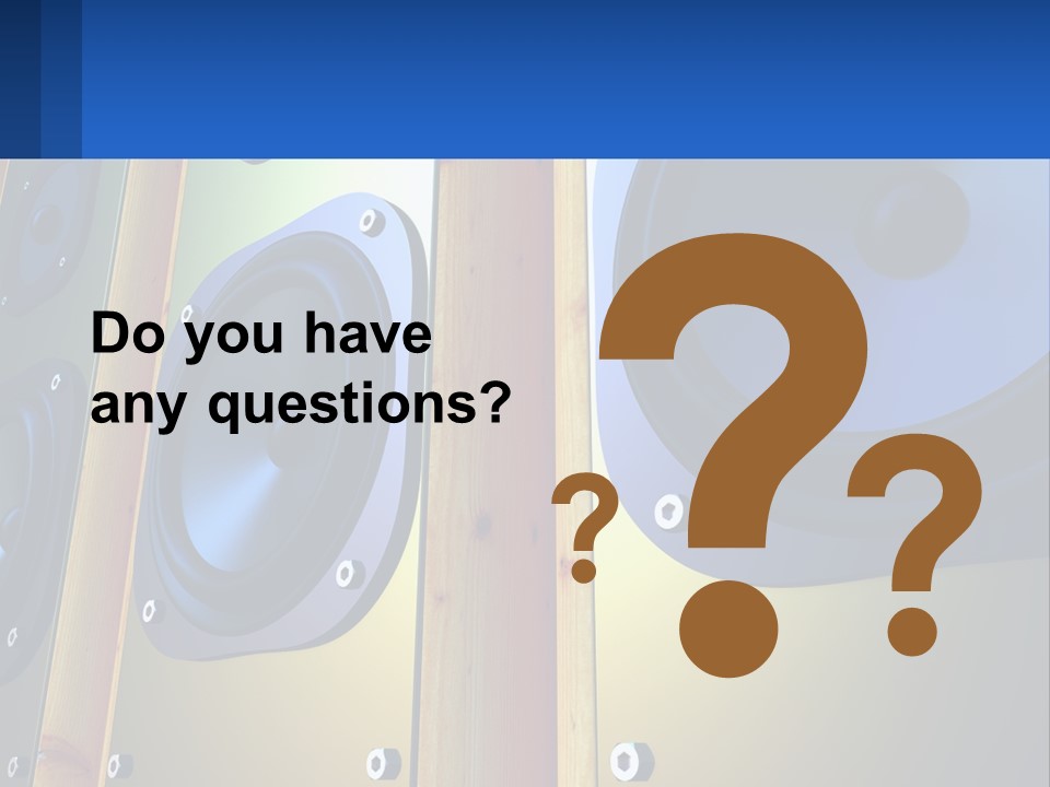 Speaker Systems PowerPoint Template