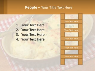 Scrambled Eggs Breakfast PowerPoint Template