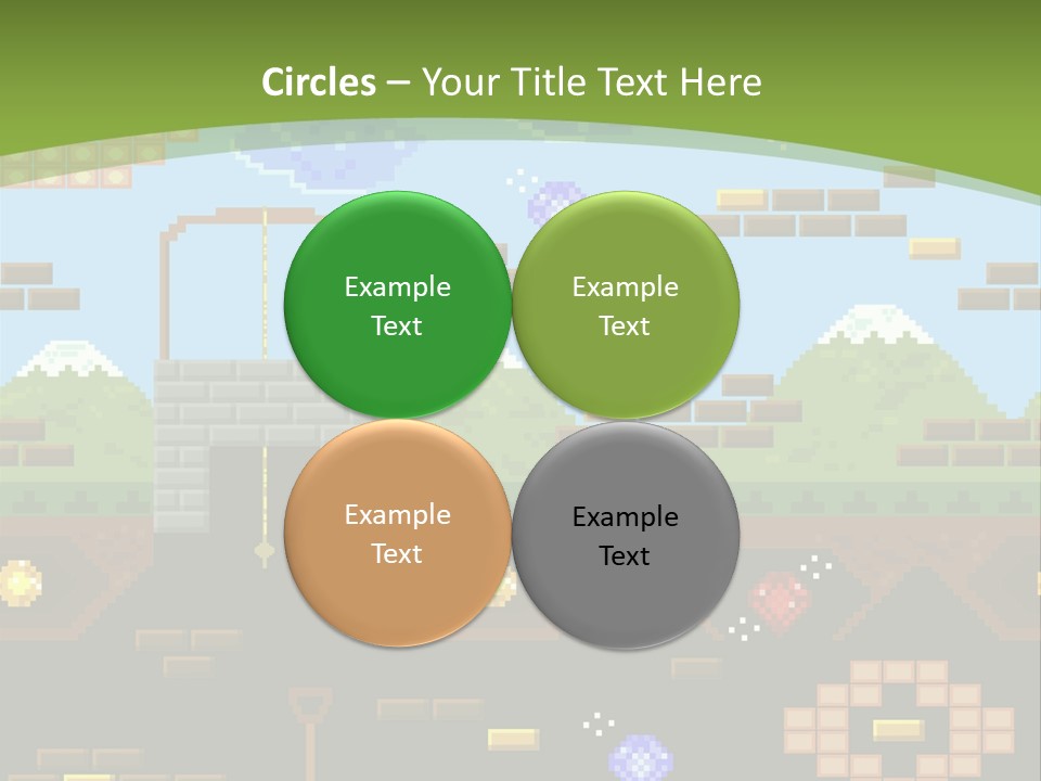 Dandy Mario Game PowerPoint Template