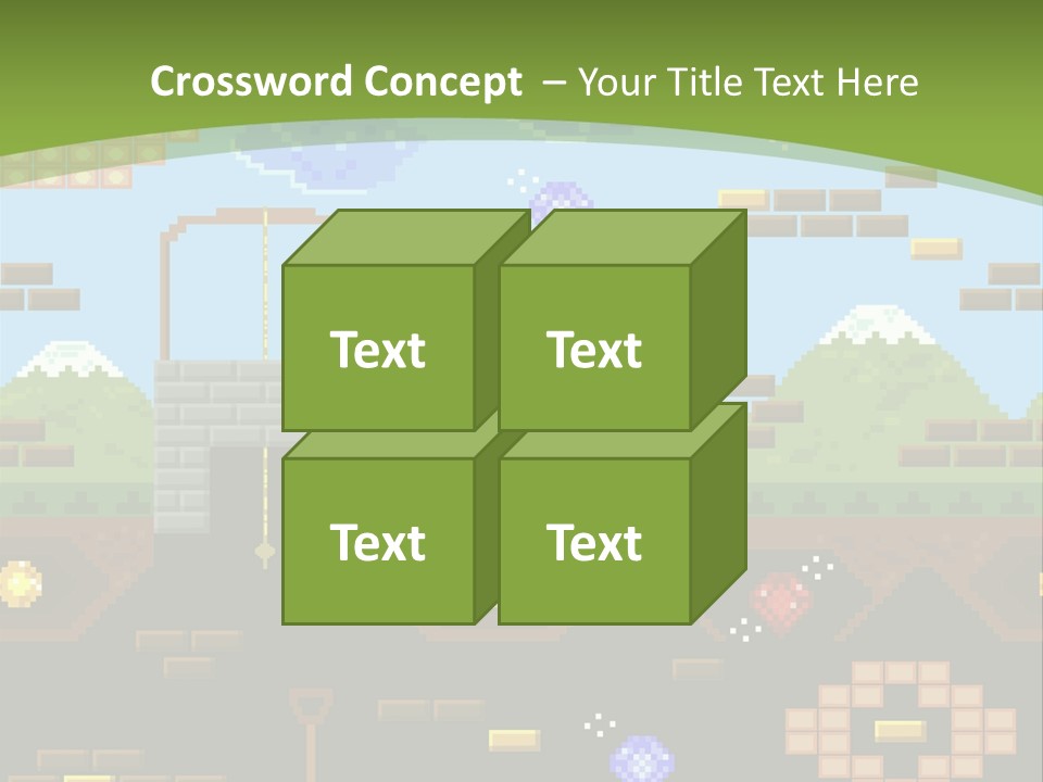 Dandy Mario Game PowerPoint Template