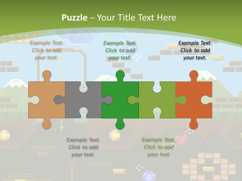 Dandy Mario Game PowerPoint Template