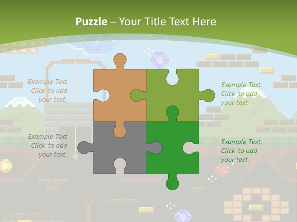 Dandy Mario Game PowerPoint Template