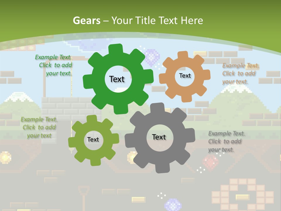 Dandy Mario Game PowerPoint Template