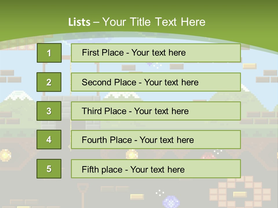 Dandy Mario Game PowerPoint Template