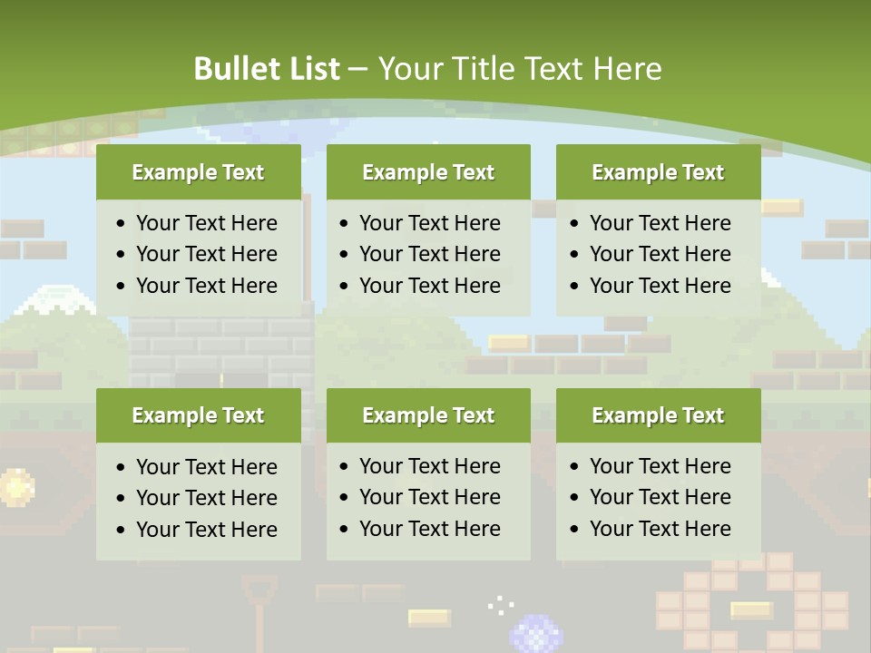 Dandy Mario Game PowerPoint Template