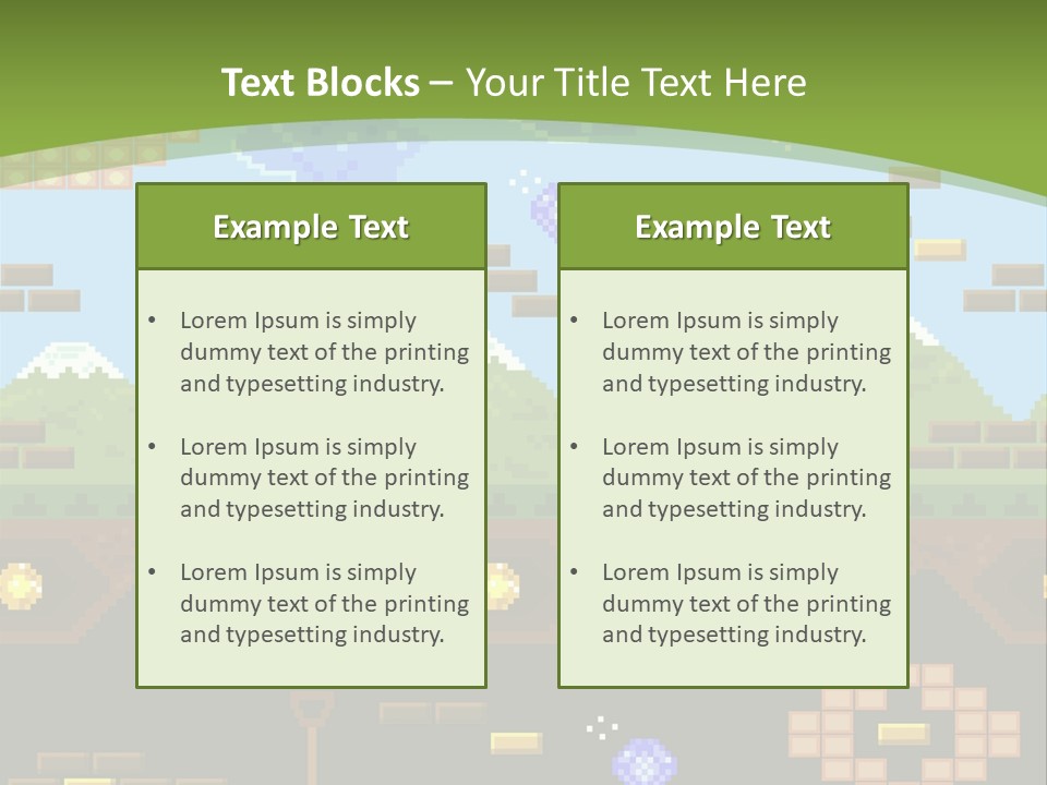 Dandy Mario Game PowerPoint Template