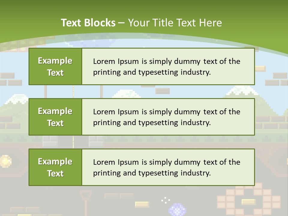Dandy Mario Game PowerPoint Template