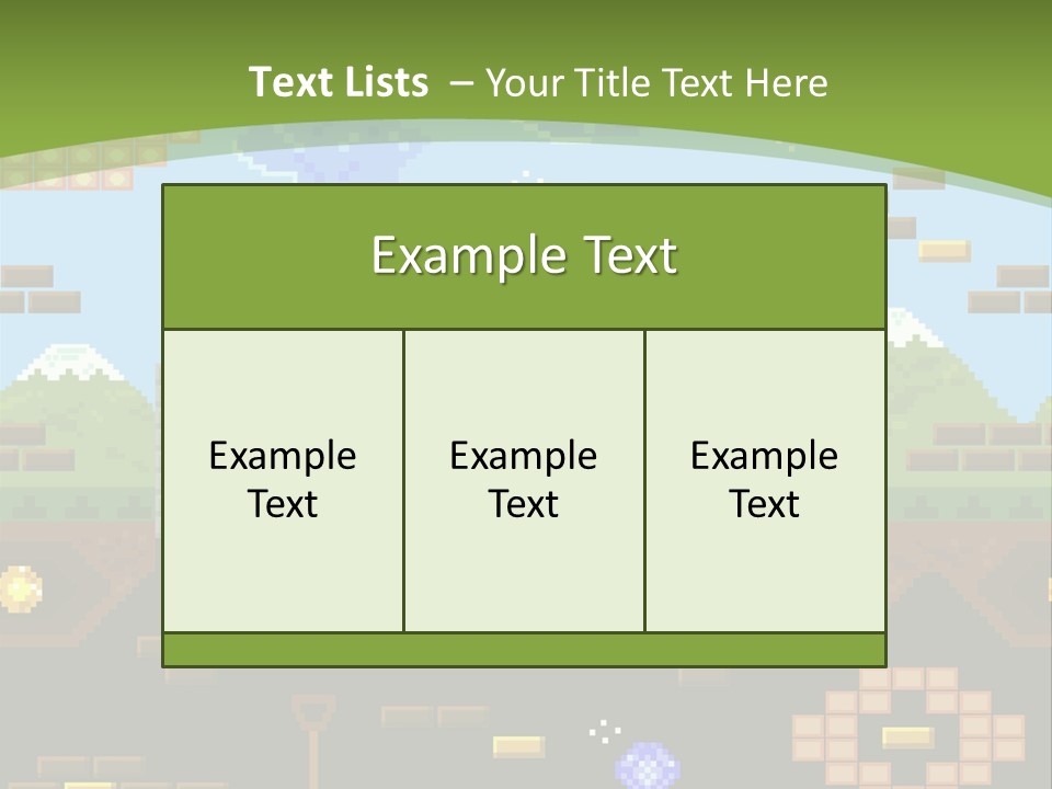 Dandy Mario Game PowerPoint Template