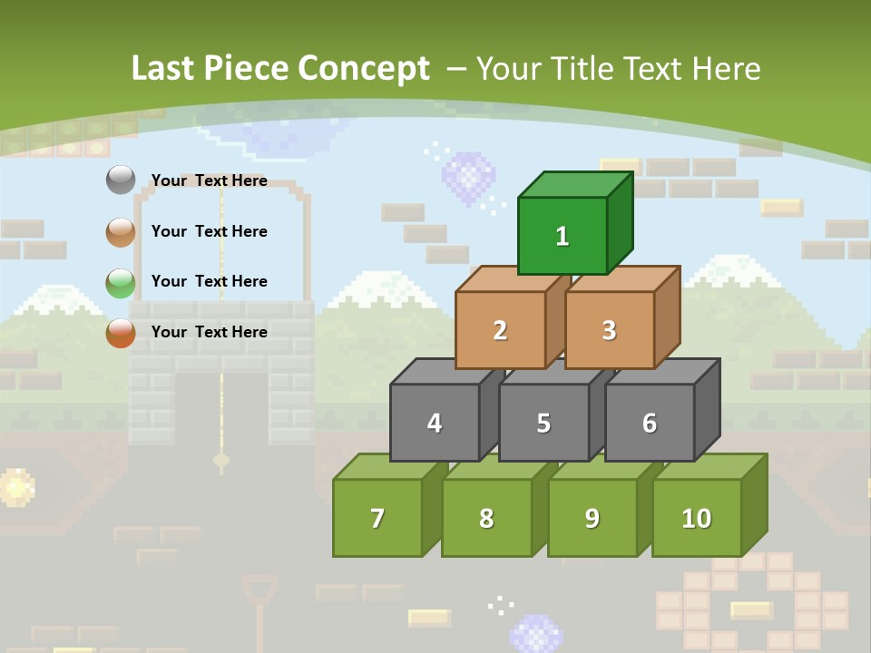 Dandy Mario Game PowerPoint Template