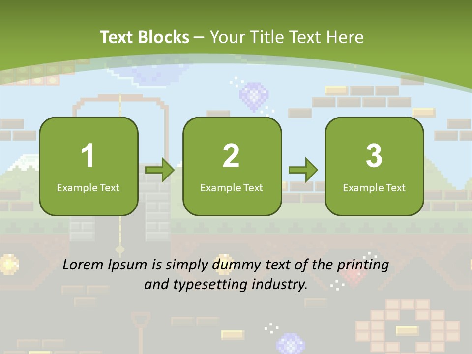 Dandy Mario Game PowerPoint Template