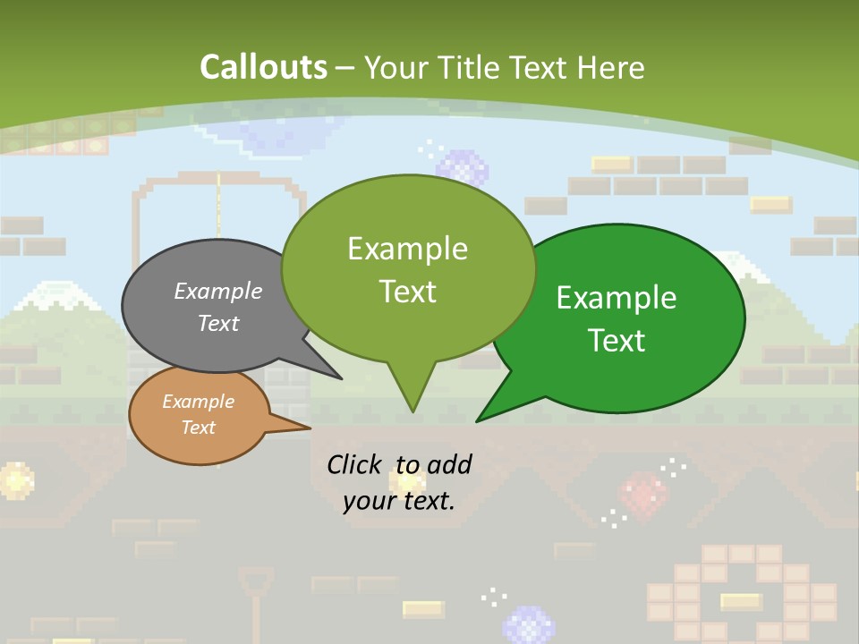 Dandy Mario Game PowerPoint Template