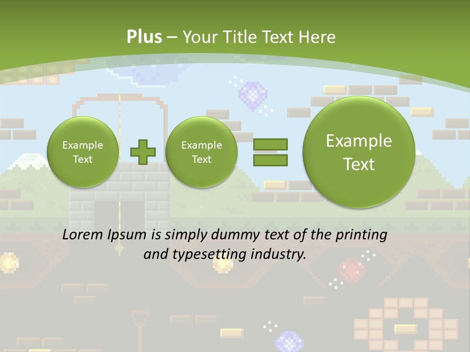 Dandy Mario Game PowerPoint Template