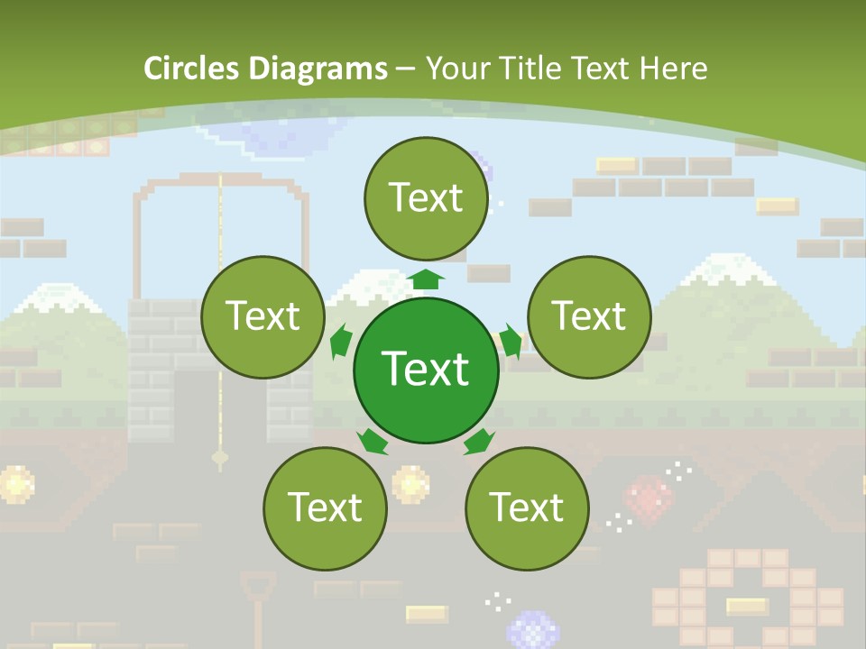 Dandy Mario Game PowerPoint Template