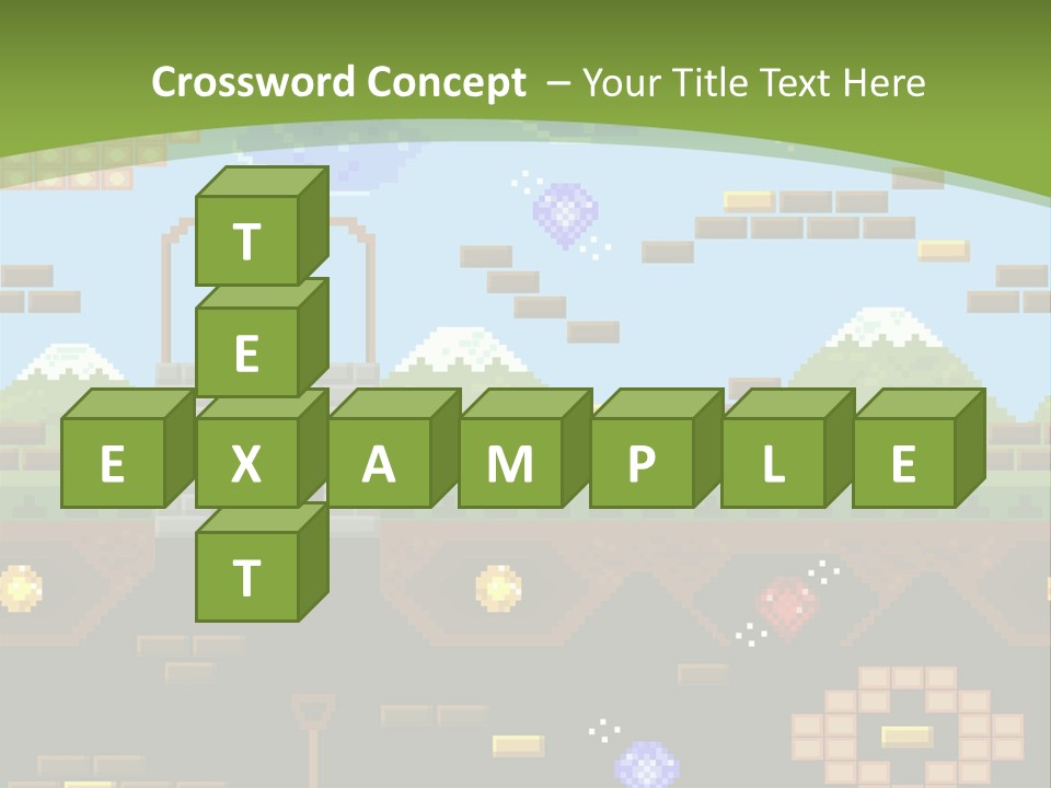 Dandy Mario Game PowerPoint Template