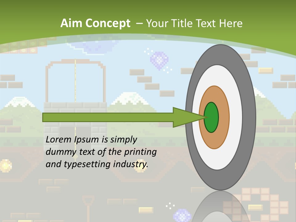 Dandy Mario Game PowerPoint Template