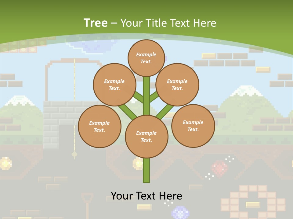 Dandy Mario Game PowerPoint Template