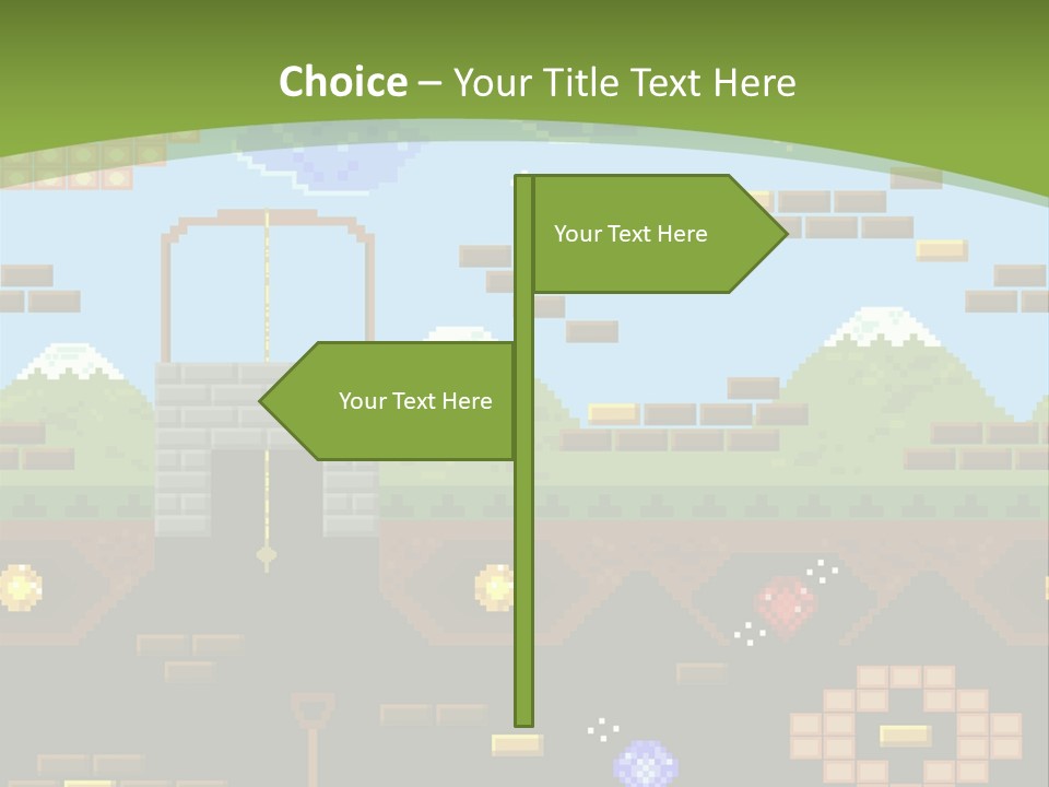 Dandy Mario Game PowerPoint Template