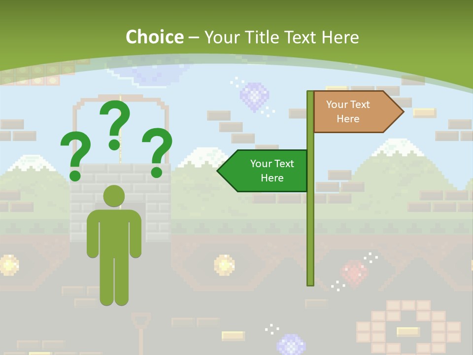 Dandy Mario Game PowerPoint Template