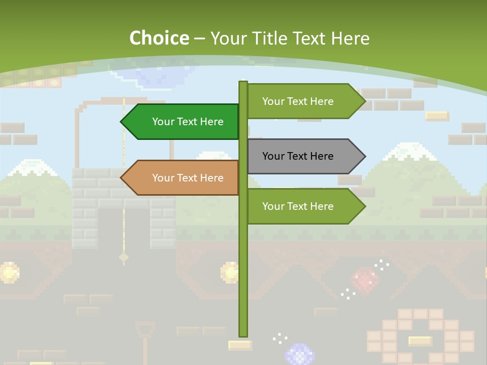 Dandy Mario Game PowerPoint Template