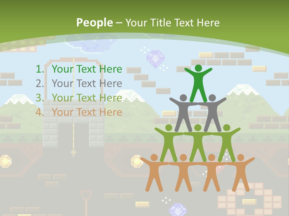 Dandy Mario Game PowerPoint Template